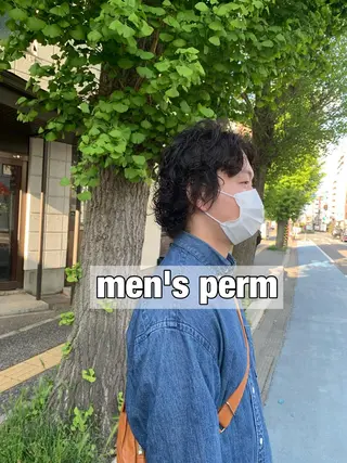 パーマ メンズ 宮嶋 勇輔のヘアスタイル