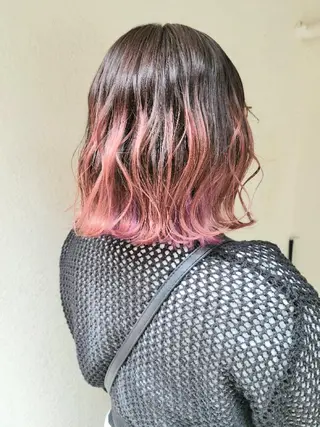 ミディアム 🇰🇷透明感×ハイ トーン🌟tomoのヘアスタイル