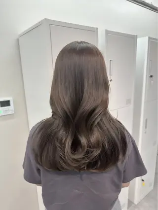 カラー rioカット縮毛 矯正♡韓国レイヤーのヘアスタイル