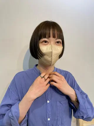 ショート カラー パーマ* 顔まわり似合わせのヘアスタイル