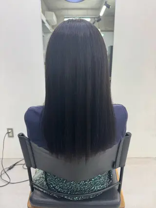 ロング カラー パーマ ゆうと/ブリーチモデ ル/ストレートモデルのヘアスタイル