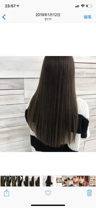 ロング カラー ハッシュカット/ボブ /レイヤー/彩奈のヘアスタイル