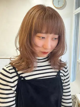 セミロング カラー ヘアアレンジ ⌇ROMEO京橋店⌇ 鎌谷明星🪷のヘアスタイル