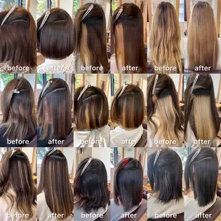 ミディアム パーマ KIZU 髪質改善 オカルト怪談のヘアスタイル