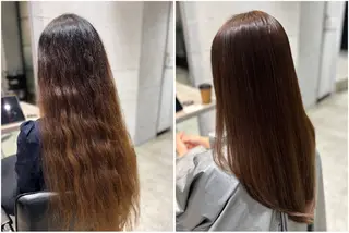 パーマ 艶髪酸性ストレート /髪質改善/寺田警二のヘアスタイル