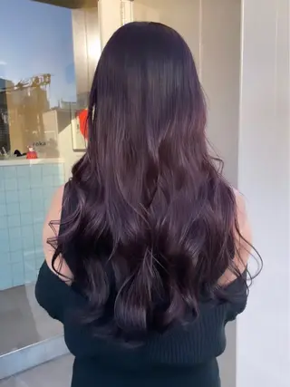 ロング カラー 若月 あやかのヘアスタイル