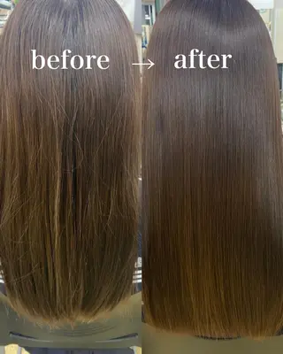 セミロング ワインレッド 🍒KAHOのヘアスタイル