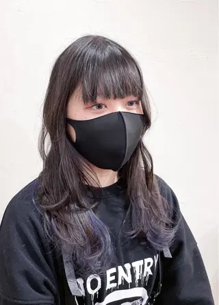 セミロング かんばら りょーいのヘアスタイル