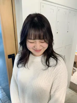 ミディアム カラー TONUKOA RUA下北沢店【トヌコア ルア】所属・丸山璃子 /パーマ/レイヤーのヘアスタイル