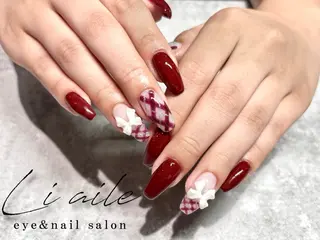 ネイル Li aile eye&nail 上本町店所属・Li aile kana🐰🩵のネイルデザイン
