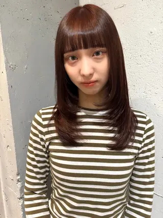 セミロング カラー Juna✂️ レイヤー / ボブのヘアスタイル