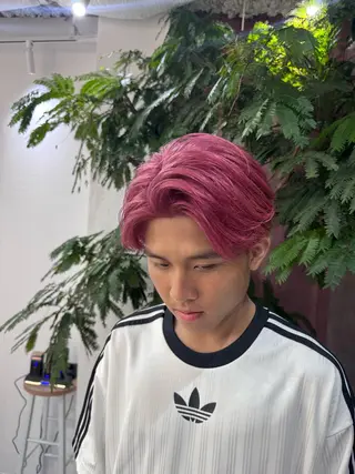 ミディアム カラー メンズ R/🤎 トレンドお任せOKのヘアスタイル