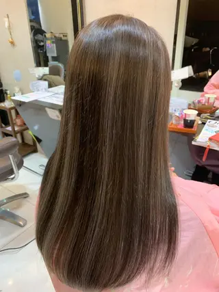 セミロング 🇺🇸ハイライト特 化美容師🇺🇸漆沢のヘアスタイル