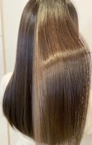 ロング カラー 藤原 克宏のヘアスタイル
