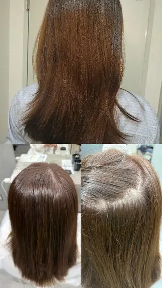 ミディアム 中根 永遠のヘアスタイル