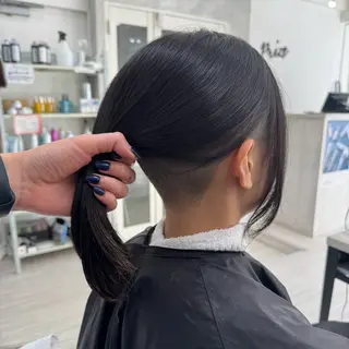 ミディアム 松本 聖未のヘアスタイル