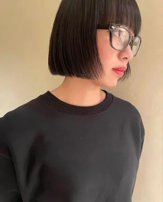 ミディアム カラー パーマ CEINE PATHのヘアスタイル