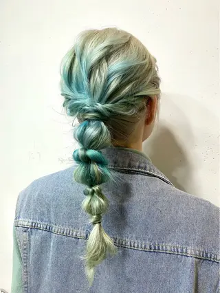 ヘアアレンジ 💙mai🫧 縮毛矯正・ハイライトのヘアスタイル