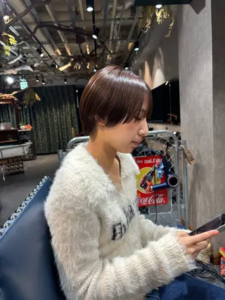 ショート カラー 髪質改善/ベージュ 🍀【ヒロム】🍀のヘアスタイル