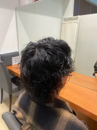 パーマ メンズ 韓国風カラー/ 縮毛矯正/まい🪐‪のヘアスタイル