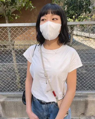 ミディアム カラー CARICIA 白木 由里加のヘアスタイル