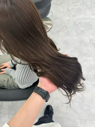 ロング カラー ヘアアレンジ ☁️縮毛矯正✖️ 赤み消し☁️りくのヘアスタイル