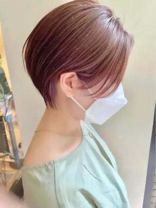 ショート ショート ボブ 梅田 木戸健人のヘアスタイル