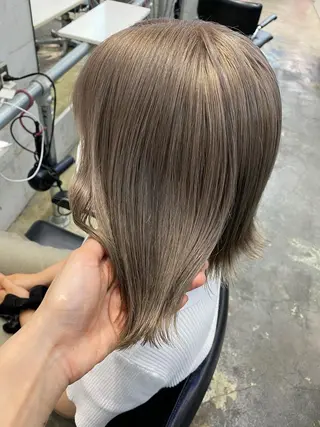 セミロング カラー 💗💗韓国レイヤー yu-ki💗💗のヘアスタイル