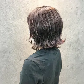 ミディアム 所渉/韓国レイヤー /ウルフカットのヘアスタイル