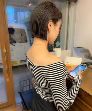 ミディアム siro所属・siro meru 透明感カラーのヘアスタイル