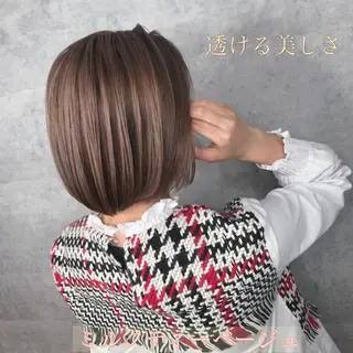 ショート カラー アンダーバーホワイト_WHITE所属・_WHITE芝本 賢吾【天王寺店】のヘアスタイル