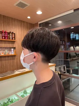 ショート メンズカット、パーマ ✄﻿杉山来輝金沢文庫のヘアスタイル
