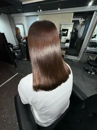 ロング カラー パーマ 髪質改善⭐️縮毛矯正 吉祥寺⭐️Rinaのヘアスタイル