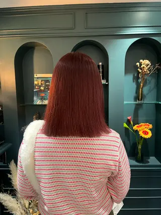 ミディアム カラー 🍊暖色カラー🍊 sakuraのヘアスタイル