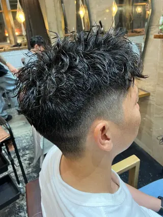 パーマ メンズ メンズ特化/パーマ/ フェードWATARUのヘアスタイル