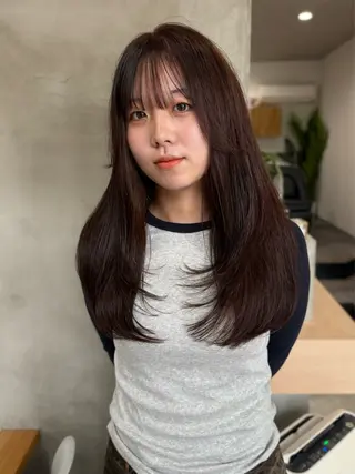 ロング 88 hair design所属・🫧ハルカ🫧 韓国レイヤーのヘアスタイル