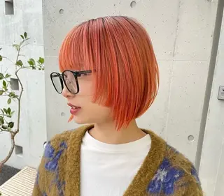 ショート カラー ORGN.所属・二千華 /カラーモデル募集中のヘアスタイル