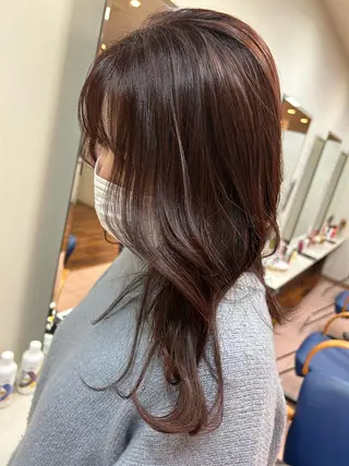 セミロング カラー hair salon siro所属・小澤 志穂のヘアスタイル