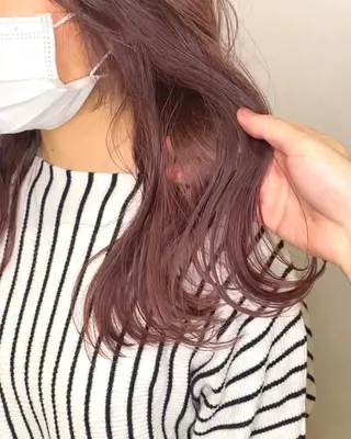 セミロング カラー 橋口 陽太のヘアスタイル