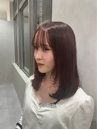 ミディアム 越海 舞のヘアスタイル
