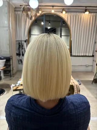 ミディアム カラー 透明感カラーと映画 美容師/yujiのヘアスタイル