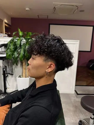 メンズ 平尾/艶カラー/ アッシュ系/中川誠大のヘアスタイル