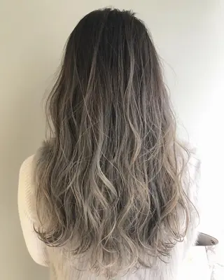 ロング カラー パーマ ヘアアレンジ 酸性縮毛矯正のプロ 杉山玲介のヘアスタイル