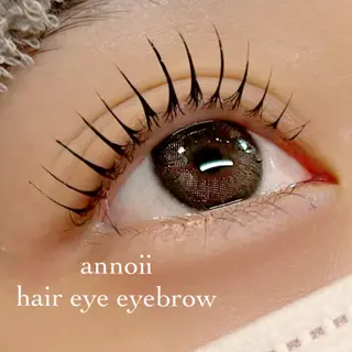マツエク・マツパ annoii hair eye nail所属・annoiiヘア・マ ツゲ・眉毛・耳つぼのヘアスタイル