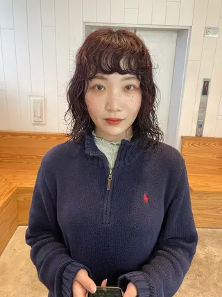 ミディアム パーマ Kouta/似合わせ /パーマ/カラーのヘアスタイル