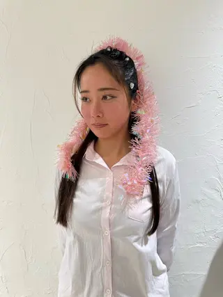 ヘアアレンジ 髪質改善/暗髪カラー ヘアアレンジ/スミレのヘアスタイル