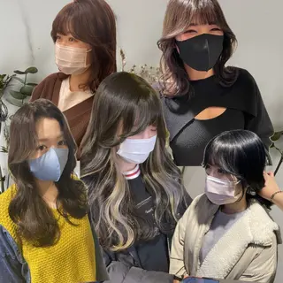 ロング カラー 透明感ブリーチなし♡ 赤み消しNO.1渡邉のヘアスタイル