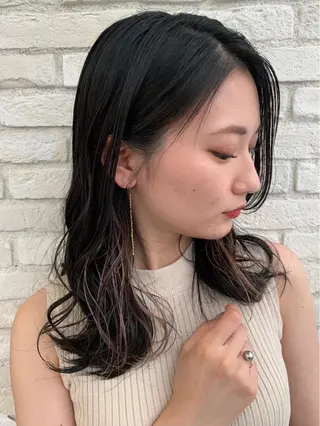 ミディアム カラー 韓国ヘア/艶カラー /田中悠佑のヘアスタイル