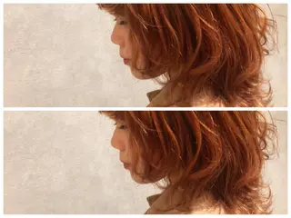 ミディアム カラー ヘアアレンジ 雪本 愛のヘアスタイル