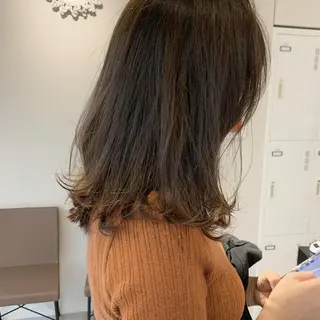 セミロング カラー 👑満足度1000% 重村 春奈👑のヘアスタイル